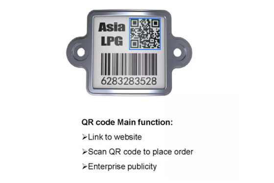 Lpg Cylinder Barcode Label QR Code ลิงก์ไปยังเว็บไซต์เฉพาะเยื้อง 20 ปีนอกบ้าน