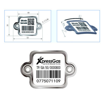 Xiangkang วัสดุพิเศษ Uv Protection QR Scan Cylinder Barcode ใช้สำหรับก๊าซเหลว