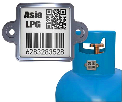 LPG แก๊สโลหะเซรามิก Qr Code ติดตามทรัพย์สินด้วยฐานข้อมูลไร้สาย