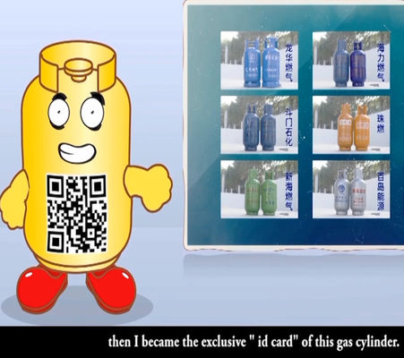 Cylinder Digital Identity Identity ด้วยฉลากบาร์โค้ด QR Anti-UV