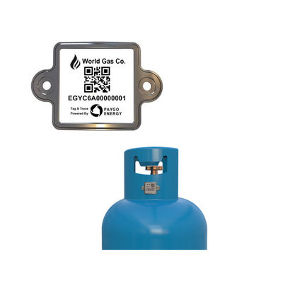 LPG กระบอกบาร์โค้ดแท็ก QR Code เพียงแค่สแกนโดย PDA หรือมือถือ