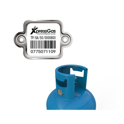 LPG กระบอกบาร์โค้ดฉลากเยื้องดิจิตอลสแกน Bendable Anti-UV Ex-proof