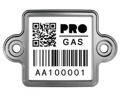 QR Code 304 Steel Glaze LPG แก๊สติดตาม Water Resistance